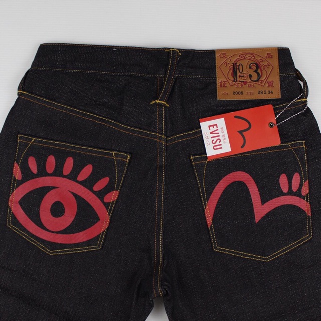 Evisu 2000 Straight Fit Red Eye Pint