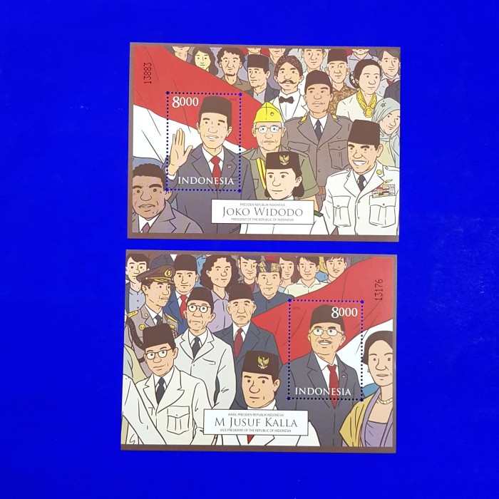 

Trendi Perangko/Prangko Souvenir Sheet Presiden & Wakil Presiden Trendi
