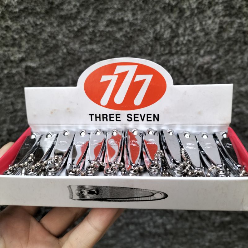 [per PAK/ 24PCS]  Gunting kuku kecil 777 Three seven