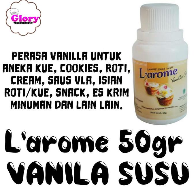 

larome vanilla susu 50gr bubuk STOK TERBATAS Kode 969