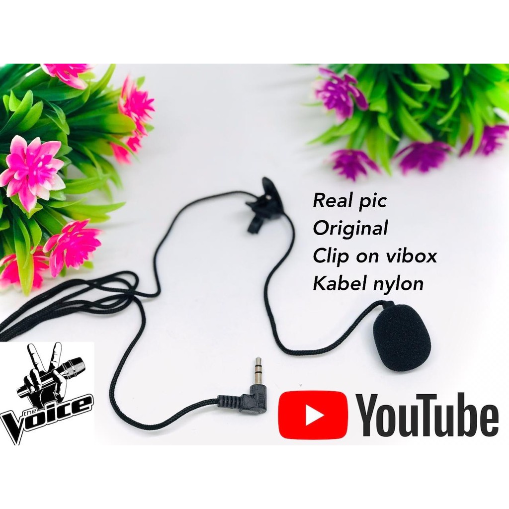 MIC CLIP ON VIBOX JEPIT 3.5 MM MICROPHONE SMULE