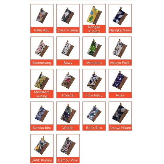 DOMPET GONI POUCH MIX KANVAS GONI TEBAL RANDOM