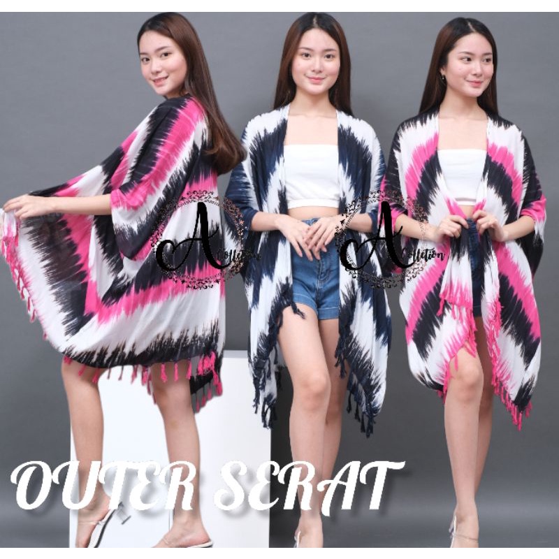 Cardigan Tye Dye Bali Auter Motif Serat