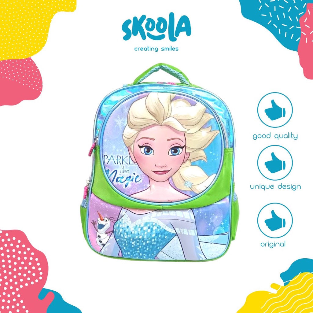 Tas Sekolah Anak Perempuan Laki - Laki SD Ransel Shell 1621 Unicorn Spiderman Kids Backpack - Skoola