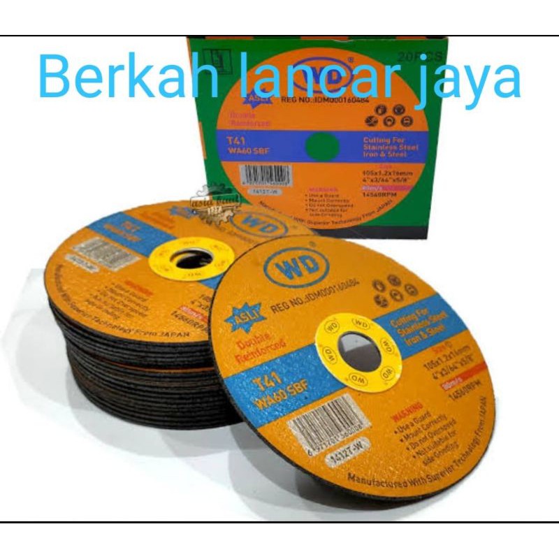 Batu Gerinda WD Mata Gerinda WD 4In Potong Besi Terbaik