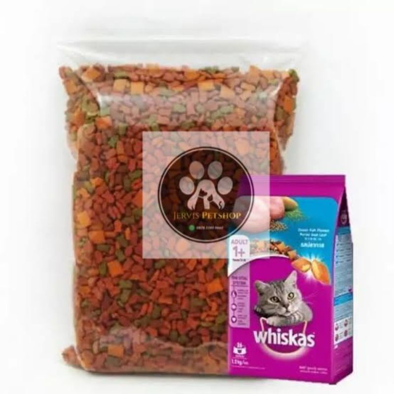 makanan kucing whiskas,Whiskas Tuna&amp;ocean adult 500gr.