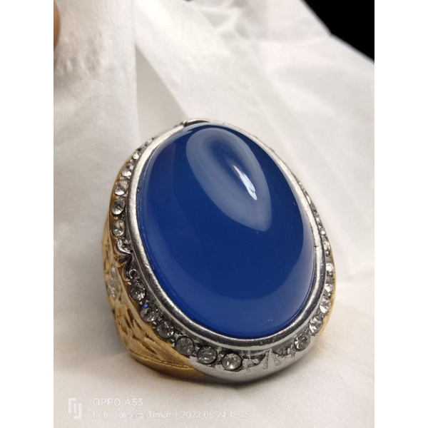 batu cincin akik akik biru langit
