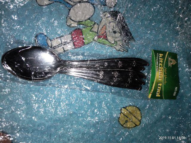 Sendok Garpu Makan Stainless Steel Murah Lusinan Set 12 Pcs Perlusin 12pcs 1 Lusin Kitchen Ware