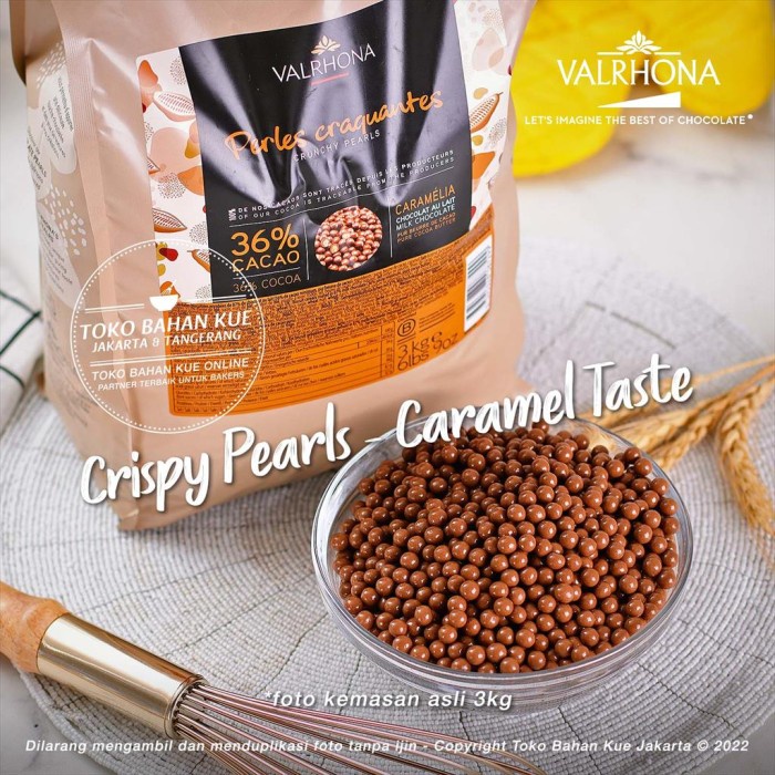 

Valrhona - Les Perles 36% Caramelia 250gr Crispy Pearls Caramel Milky