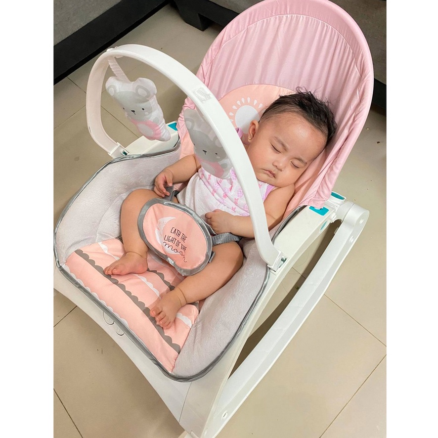 Right Start Bouncer TABLE &amp; Adventurer Newborn Toddler Portable Swing Ayunan Bayi 2 in 1 Goyang Rocker Baby Meja Makan