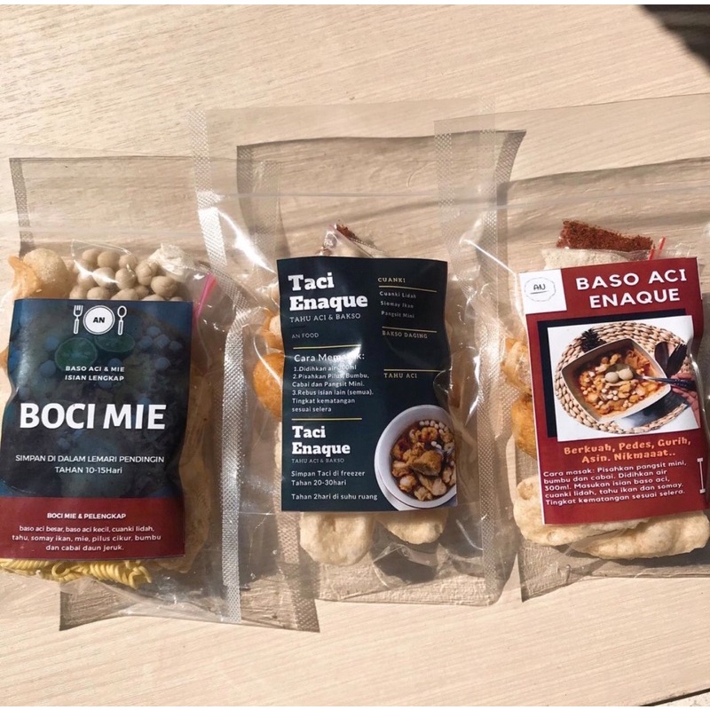 

Baso Aci Tahu Aci Boci Mie Enaque