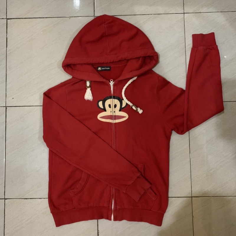 preloved sweater zipper hoodie paul frank