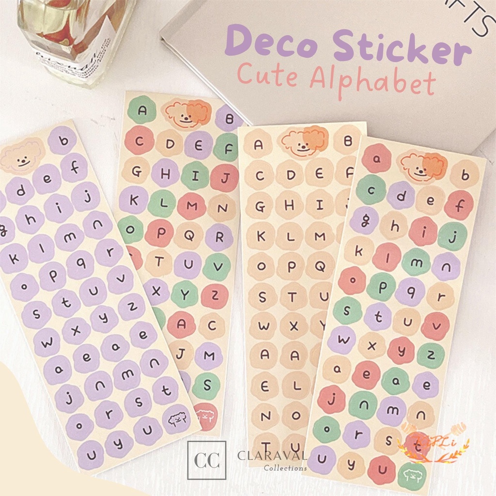 

Sticker Deco / Sticker Journaling / Sticker Scrapbook / Sticker Alphabet / Sticker Huruf / Stiker Dekorasi