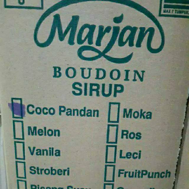 (1 DUS) Sirup Marjan Boudoin Isi 12 460 ML Grosir Syrup Marjan Boudoin Murah