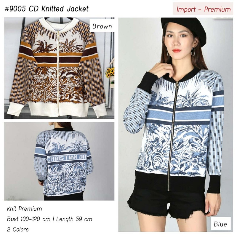 43T 9005 CD knitted jacket import 2w