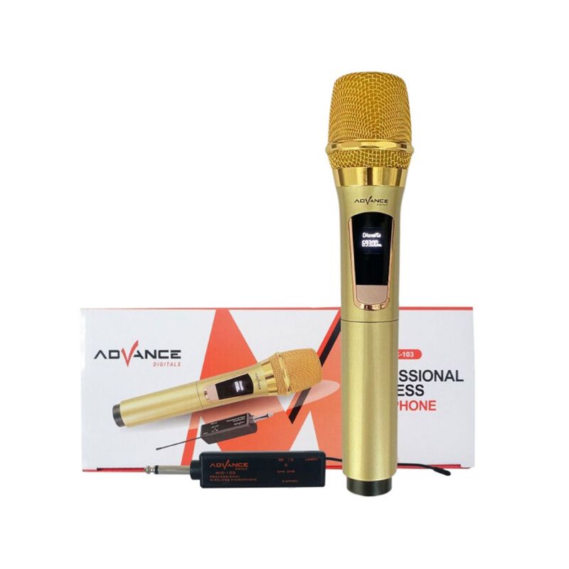 Bisa Cod // Mic Wireless Single ADVANCE 103 Microphone Profesional