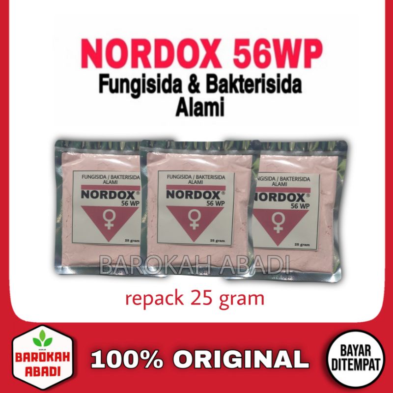 NORDOX 56WP 25 GRAM fungisida dan bakterisida alami untuk tanaman