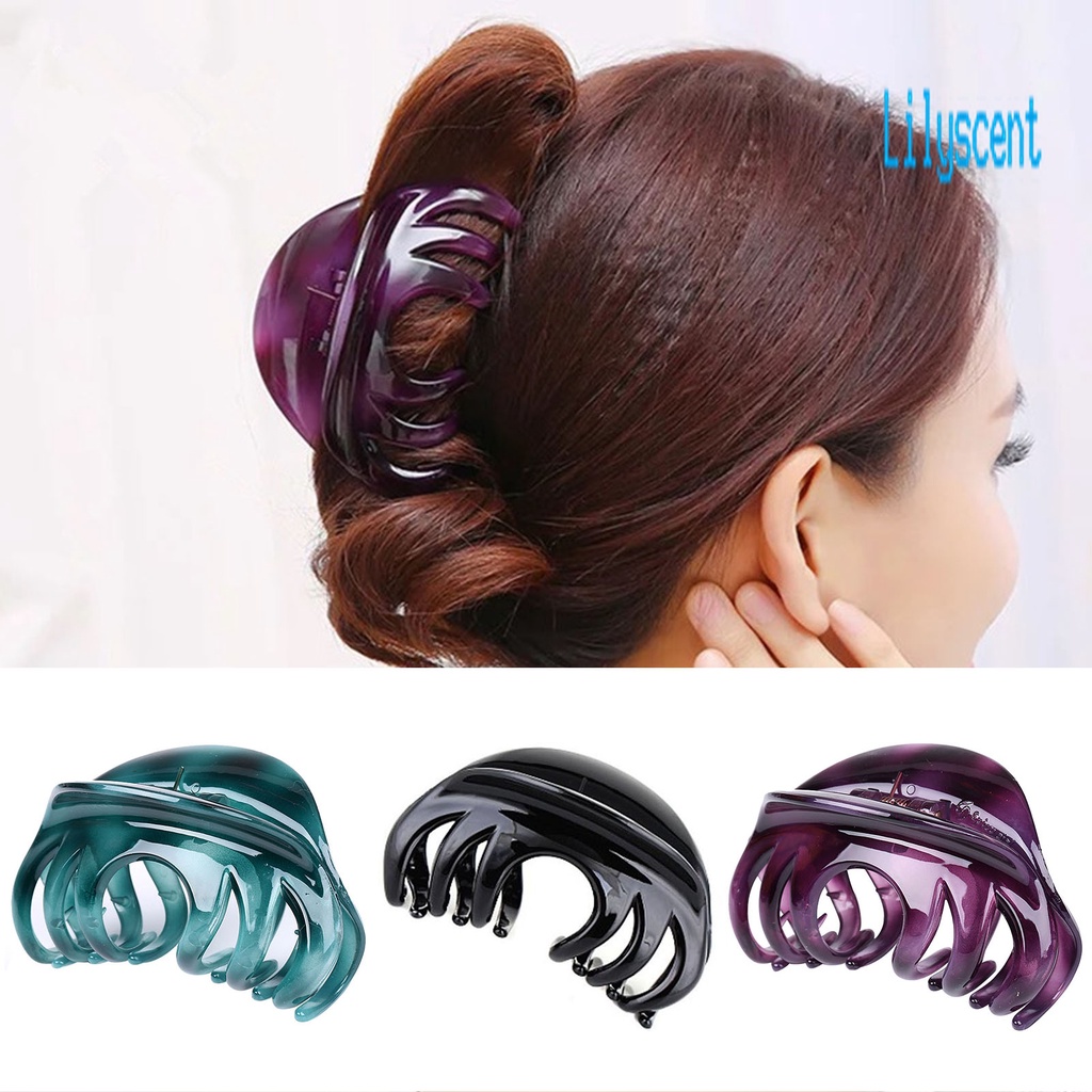 2pcs Jepit Rambut Elastis Bahan Resin Untuk Mandi