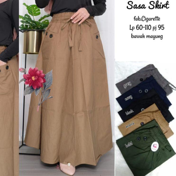 Tren Kekinian.. Rok Wanita Dewasa Polos Model Payung Supernova