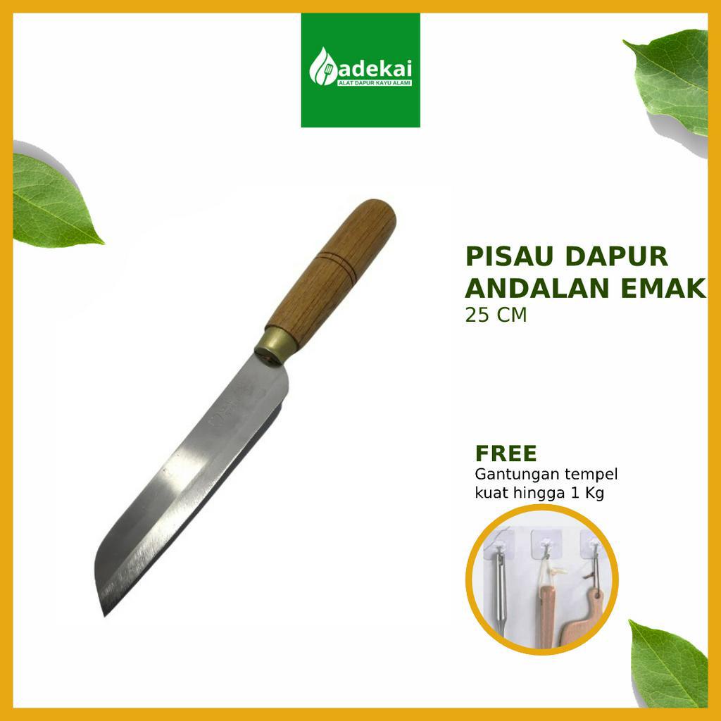 Pisau Dapur Tajam Produk Lokal Stainless 25 Cm Asli