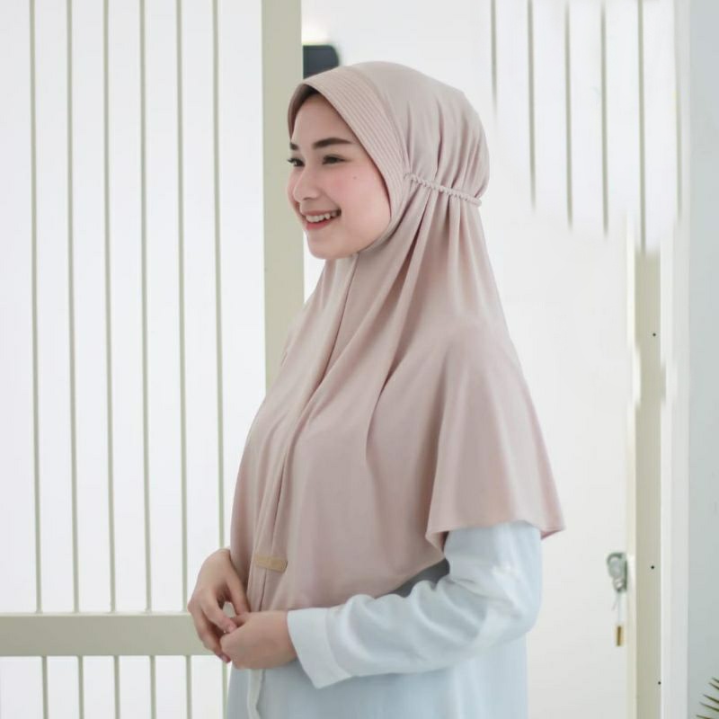 Hijab bergo maryam pet ropel DAILY original jersey / jilbab bergo ped ropel tali kepang / kerudung bergo TALI KEPANG PET ROPEL Hijab Bergo Pet Ropel Husna