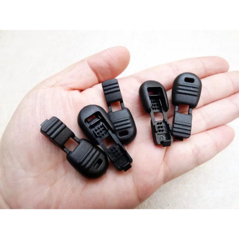 Stopper panjang 5pcs black cords end zipper