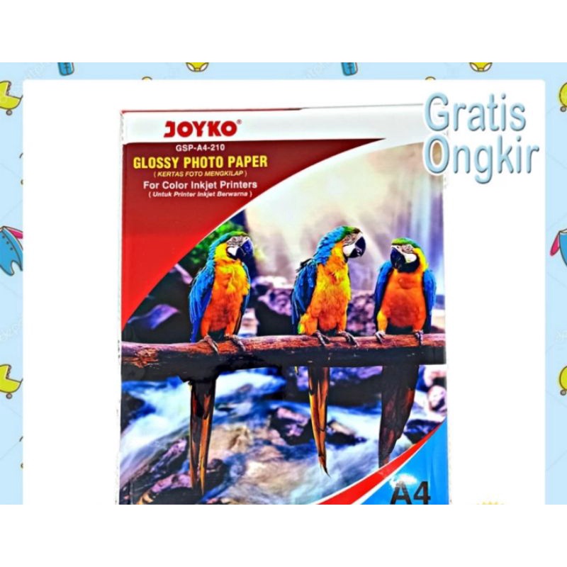 

kertas foto / glossy photo paper Joyko tebal 210 gr GSM gram