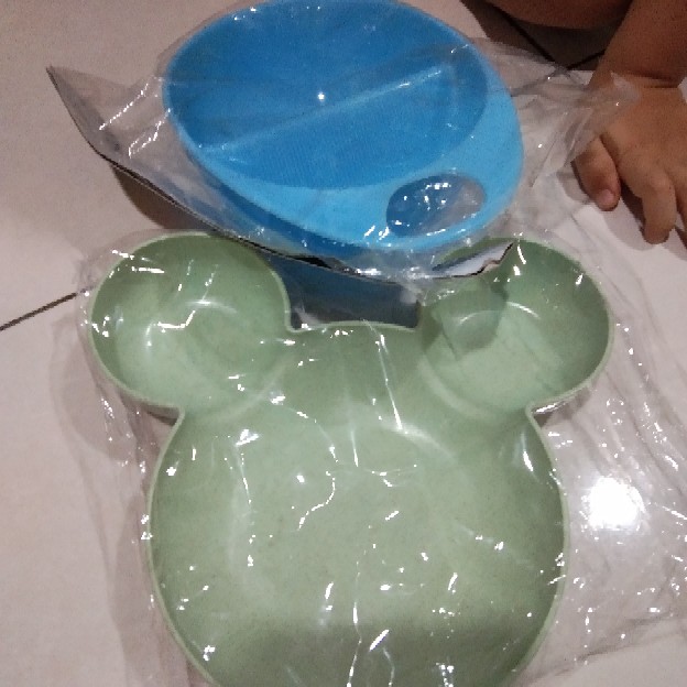 Piring Mangkok Makan Anak Bentuk Kepala Mickey