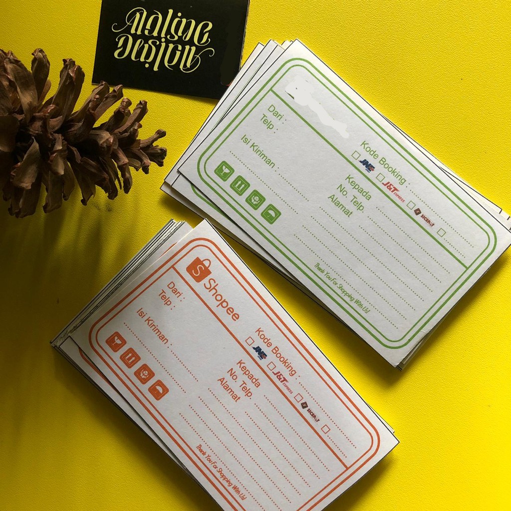 

cetak sticker stiker label pengiriman shopee olshop 10x6 cm bisa tambah nama toko