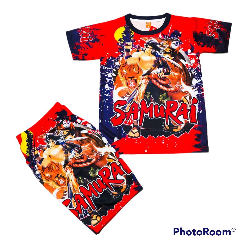 BAJU ANAK SAMURAI/SETELAN BAJU SAMURAI/SETELAN BAJU ANAK GAME SQUID,