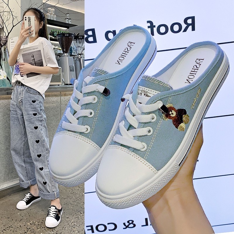 qq-9063,  sepatu wanita import fashion sepatupopular sepatu cantik sepatucanvas 0111-blue