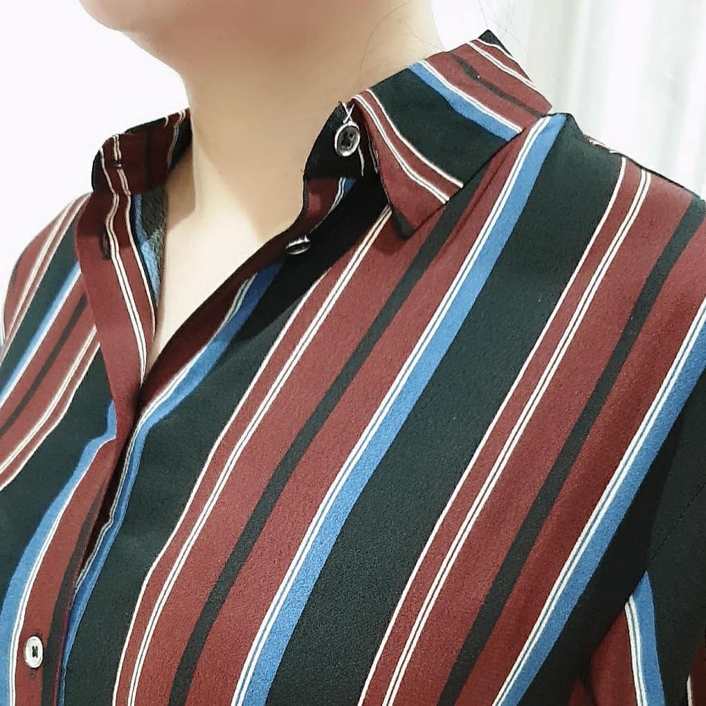 2254  - UNPEU Patterned Oversize Blouse | Blouse Wanita-4