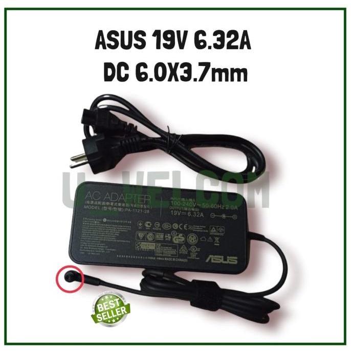 jual adaptor asus tuf gaming fx505 fx505gd fx505ge fx505dy 19v 6 32a dc 6 0
