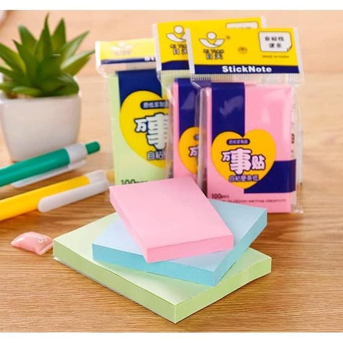 

Jual Sticky Notes / Memo Stick Motif Warna Polos (7.5*5Cm) (100 Lembar) Ayo Beli