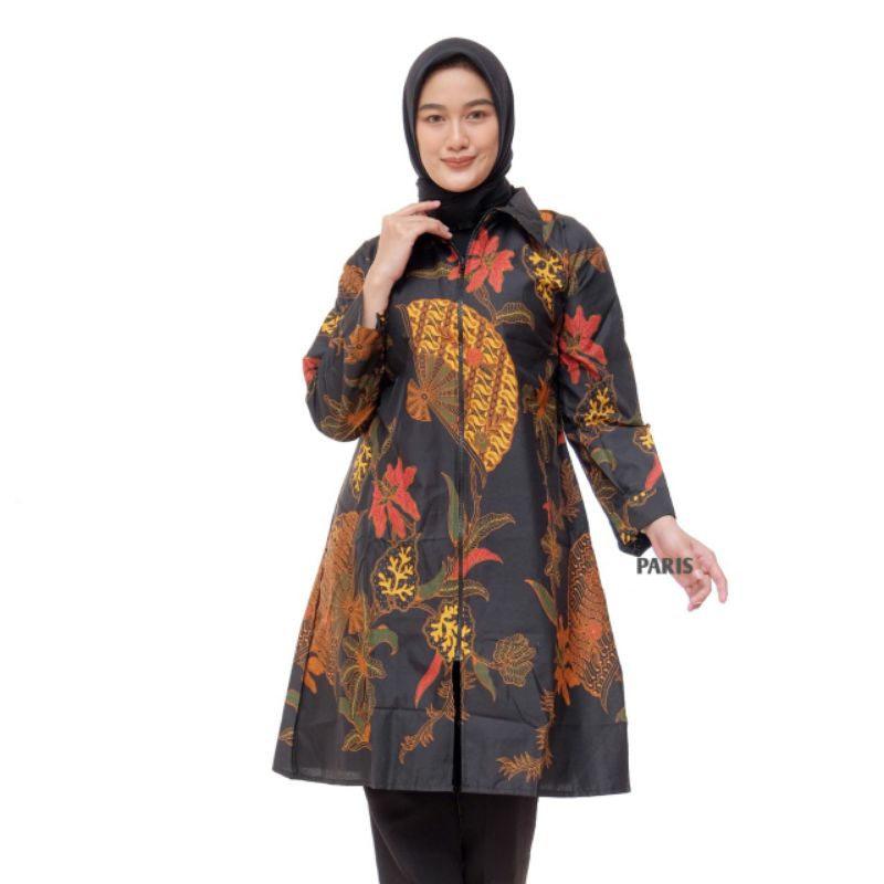 DRESS BATIK RESLETING DEPAN anti luntur