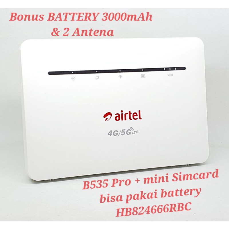 Airtel Modem Router wifi mifi 4G Lte B535 pro Unlock not huawei