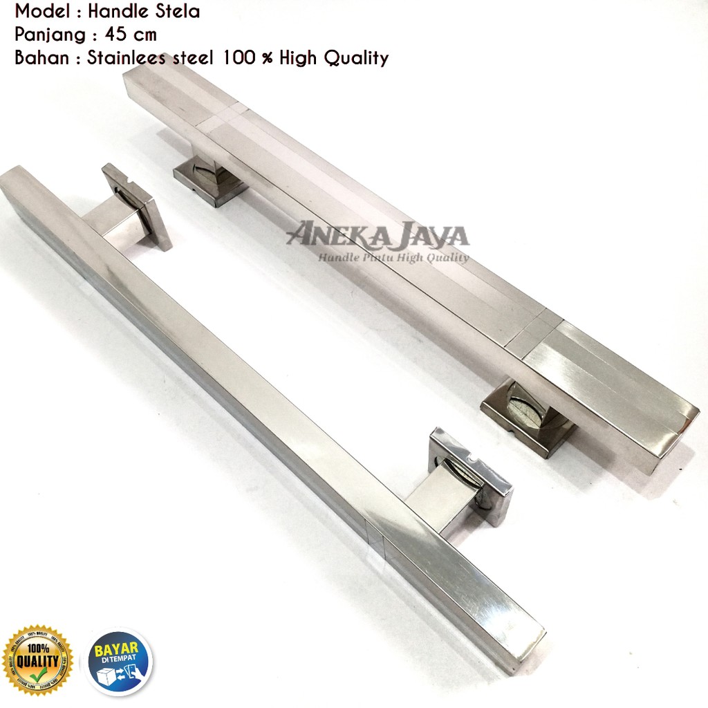 Handle Pintu Rumah 60 cm 80 cm 100 cm Tarikan Pintu Rumah Gagang Pintu Rumah dop stainlees steel