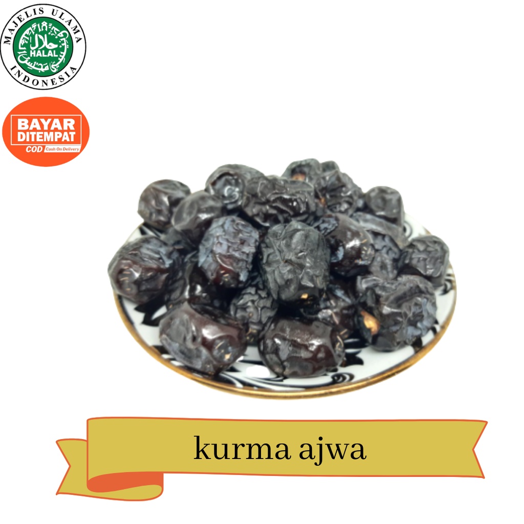 

kurma ajwa 1kg / ajwa premium madinah 1 kg / kurma nabi / kurma ajwa asli saudi /kurma ajwa madinah