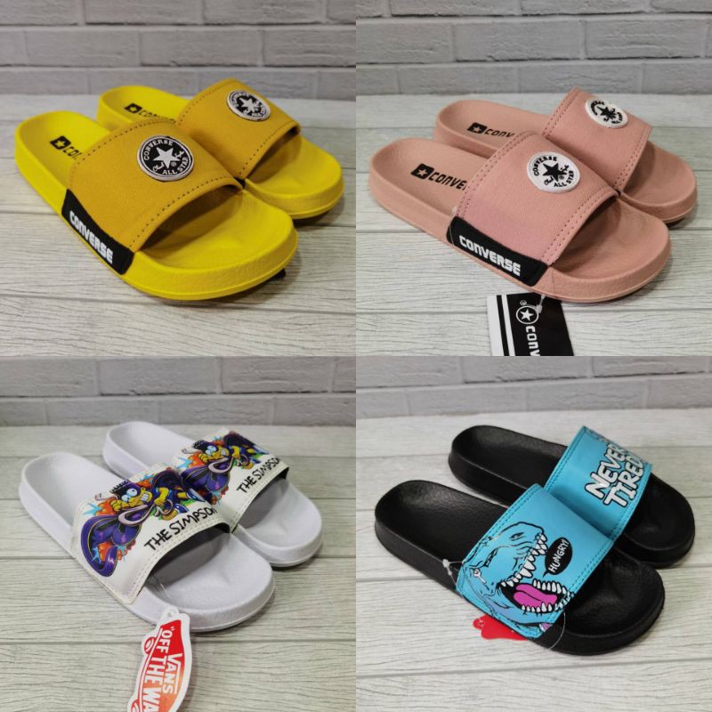 SANDAL KIDS ANAK CONVERSE SIMPSONS SLIDE SIZE 21-35