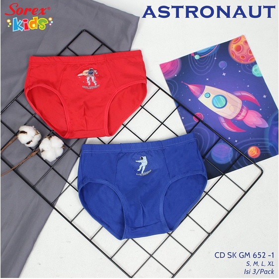 Sorex Celana Dalam Anak Laki Kids Boy - GM 603 ; 652 ; 670 - Segitiga Super Soft