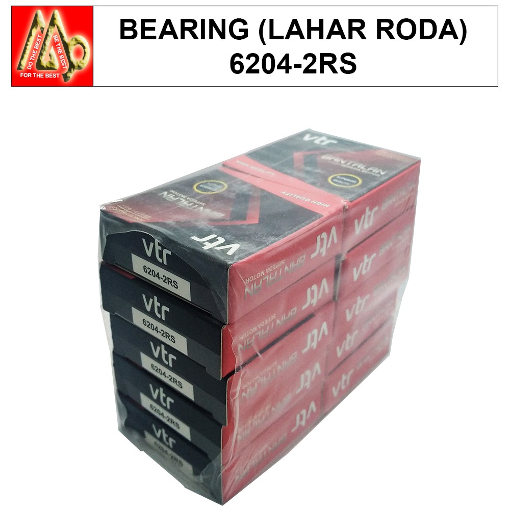 6204-2RS / Bearing (Bantalan) (Lahar Roda) / VTR