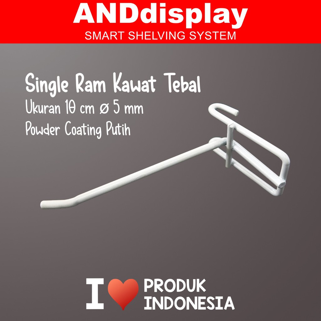 SINGLE RAM 10 CM PUTIH TEBAL GANTUNGAN CANTOLAN RAM SINGLE RAM 10 CM PUTIH TEBAL GANTUNGAN CANTOLAN RAM
