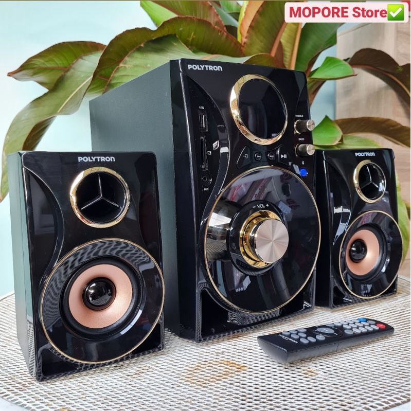 POLYTRON  Multimedia Audio Speaker PMA 9310/BG Bluetooth EXTRA BASS  Garansi RESMI Original