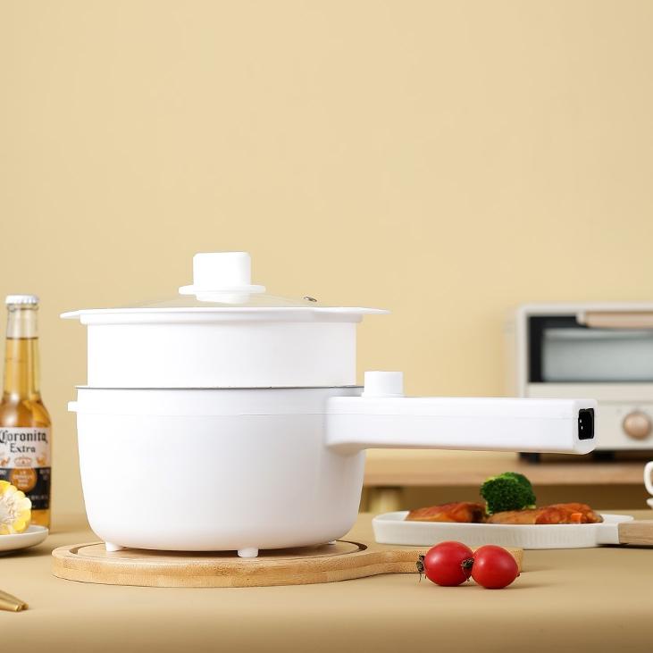 Update Abeni Panci Listrik Mendidih Listrik  Multifungsi  18cm Panci elektrik Lapisan ganda Panci an