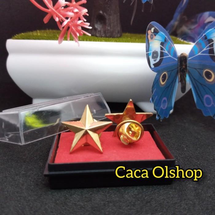 Pinned | Pin Bintang Untuk Kerah Baju Topi Peci