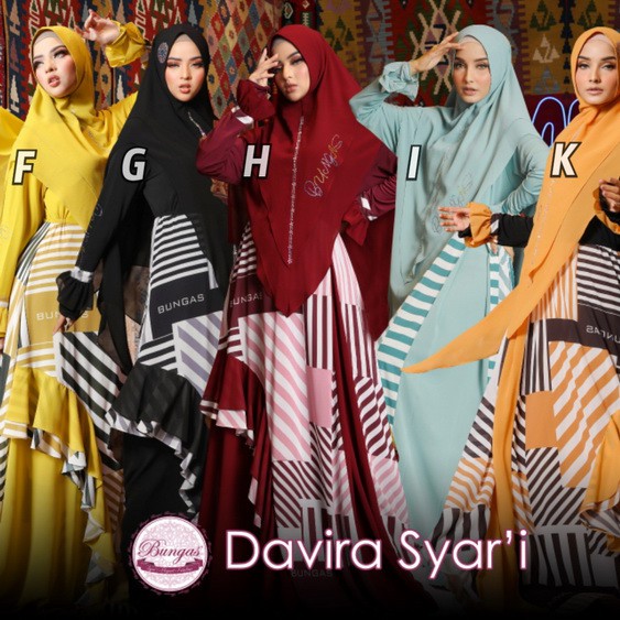 Gamis DAVIRA syari  Original by BUNGAS