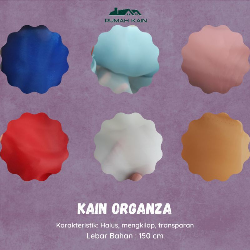 MURAH GILA Kain Organza/ Organza Polos/ Organza/ Kain Textile Organza Silk/ Organza Silk / Organsa