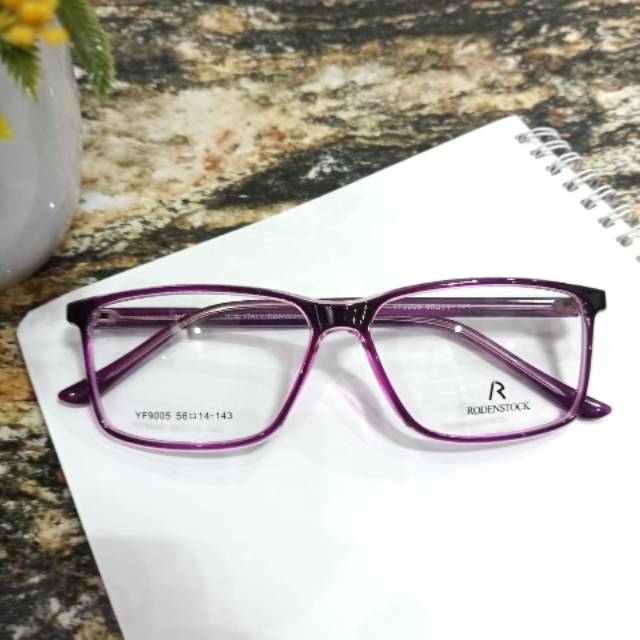 frame kacamata rodenstock 9005 purple - free lensa minus anti radiasi