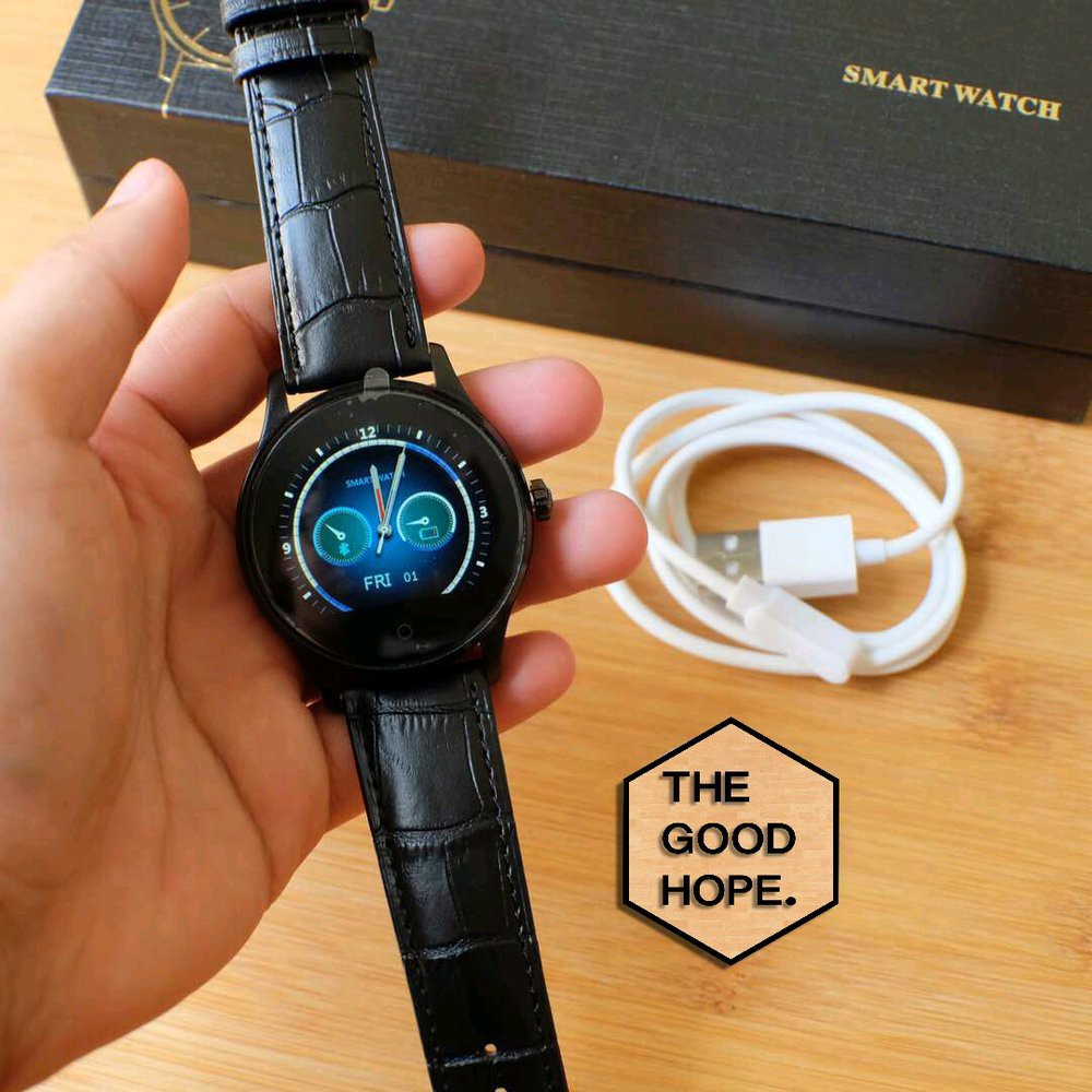 Smartwatch Lemfo K88H - Strap Kulit Black Terlaris