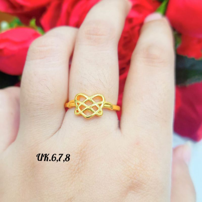 CINCIN ANDIN VIRAL TITANIUM WARNA EMAS 24K